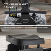 Гребной тренажер FIRST DEGREE FITNESS Fluid Rower Apollo Plus Black 