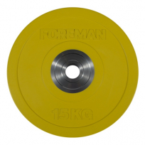 Олимпийский бампированный диск FOREMAN FM/BM-15KG Жёлтый