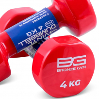 Гантели для аэробики виниловые BRONZE GYM FA-VD4 4 кг (пара)