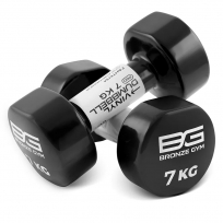 Гантели для аэробики виниловые BRONZE GYM FA-VD7 7 кг (пара)