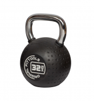 Гиря с хромированной ручкой полиуретановая ORIGINAL FITTOOLS FT-KB-CPU-32 32 кг