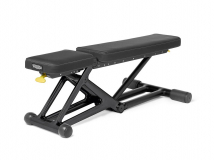 Силовая стойка со скамьей TECHNOGYM Power Personal Excellence с набором грифов, дисков и аксессуарами (черная)