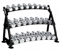 Подставка под хромированные гантели на 12 пар HOIST Commercial Freeweight Line CF-3462-3